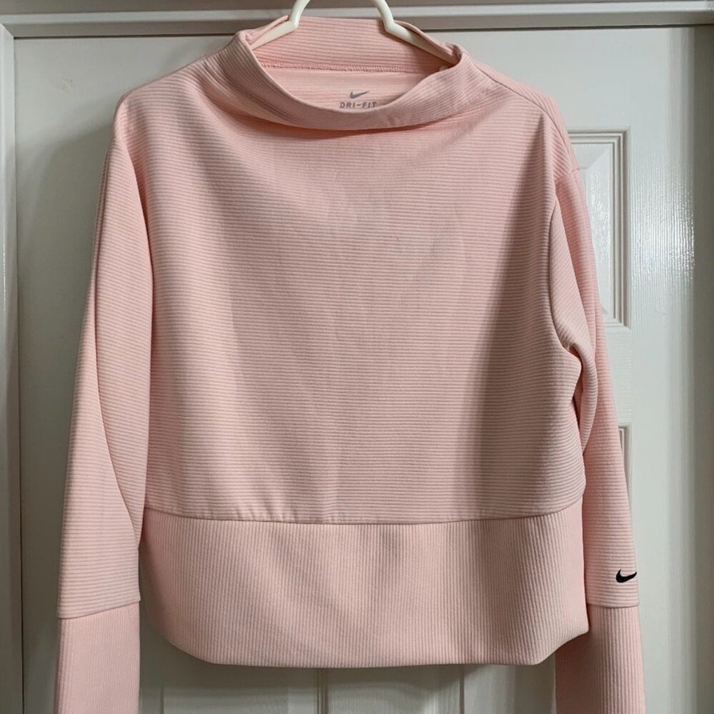 Nike Dri-Fit Women's Soft Pink Cowl Neck Sweater